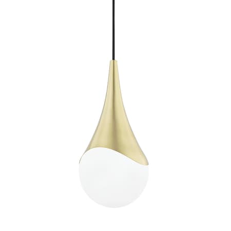 Mitzi Ariana 1 Light Pendant 7.5 In. Aged Brass H375701S-AGB