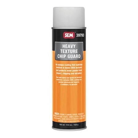 Sem Chip Guard, 20 oz Aerosol Can, Opaque, Heavy, Medium-Coarse Texture 39793