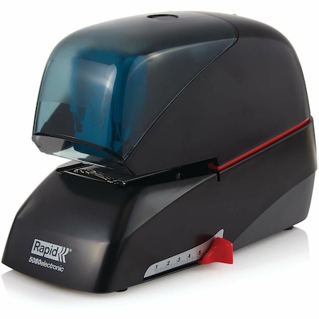Esselte Rapid 5080e Professional Electric Stapler, 90 Sheet/5000 Staple Capacity, Black 90147