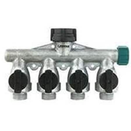 Gilmour Ffll Flow Alum 4Way Manifold AY4FFM 3931839