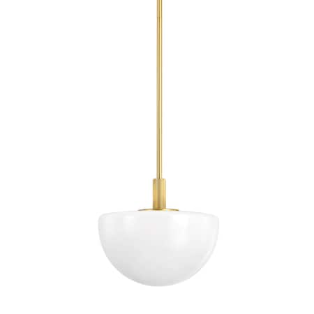 Hudson Valley Lighting Lethbridge 1 Light Pendant 11 In. Aged Brass 5913-AGB
