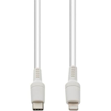 Add-On AddOn 1.0m (3.3ft) USB C 3.1 Male to Lightning Male White Sync and Charge Cable USBC2LGT1MW
