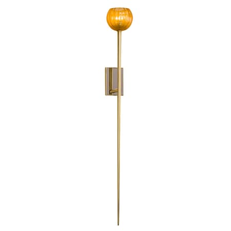 Corbett Lighting Merlin 1 Light Wall Sconce 6.75 In. Gold Leaf 232-12