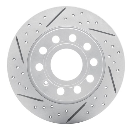Dynamic Friction Co DFC Geoperformance Rotor - Drilled and Slotted 830-74033L