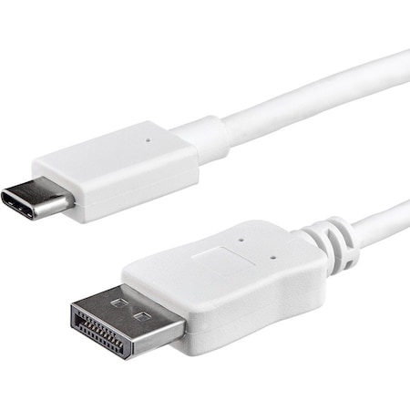 Startech.Com USB C TO DISPLAYPORT 1.2 CABLE W/4K 60HZ/HBR2/5.1 AUDIO/HDCP 2.2/1.4 - INTEGRATED VIDEO ADAPTER MIN CDP2DPMM1MW