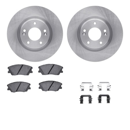 Dynamic Friction Co DFC Rotors with 5000 Advanced Brake Pads includes Hardware 6512-03091