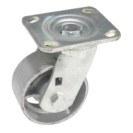 Vestil Cast Iron/Steel Swivel Caster 4 In. Diameter x 2 In. Width 700 Lb. Capacity Gray CST-MA-4X2-S