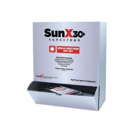 First Aid Only SunX30 Sunscreen Lotion Packet, 25 per Box 579-18-325