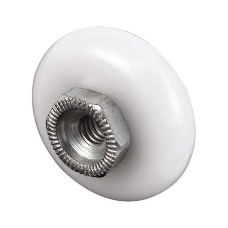 Prime-Line Prime-Line 3/4 in. D X 1/4 in. L White Plastic/Steel Tub Enclosure Roller 4 pk M 6151