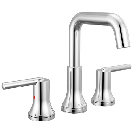 Delta Trinsic Two Handle Widespread Bathroom Faucet In Chrome 3554-MPU-DST