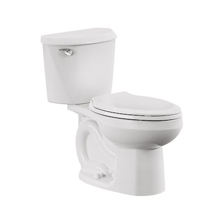 American Standard Complete Toilet, Elongated Bowl, 1.28 gpf Flush, 12 in Rough-In, 15 in H Rim, White 736CA101.020