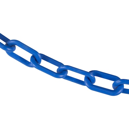 Mr. Chain 2" x 50' Sky Blue Plastic Safety Chain 50024-50