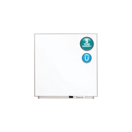 Quartet Magnetic Board, 23"x23", White, Aluminum M2323