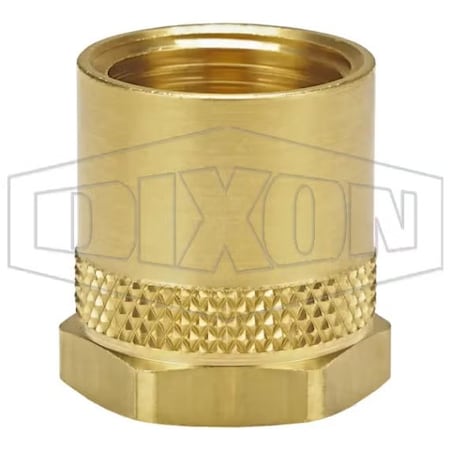 Dixon Garden Hose Adapter, 3/4-11-1/2 x 3/4-14, Female Garden Hose Thread x FNPTF, Brass, Domestic 5011212C
