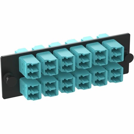 Panduit Fiber Optic Adapter Panel, 1.39 in FAP12WAQDLCZ