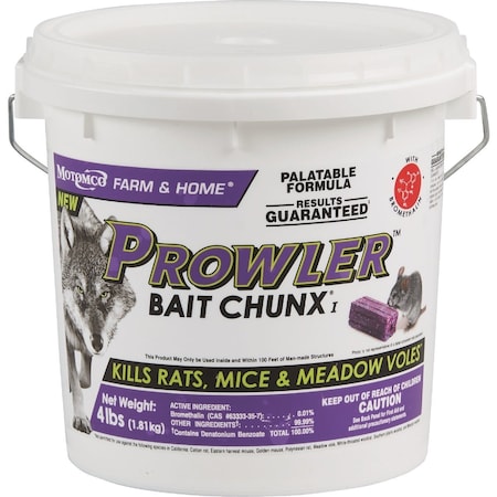 Prowler 4 Lb. Rats Mice & Meadow Voles Bait Chunx 22294