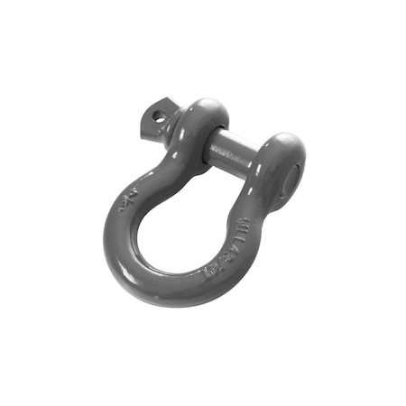 Overland Vcl D-Ring, With 3/4 Inch Pin; 4.75 Ton Weight Rating; Powder Coated Gloss; Gray; Steel; 19019903