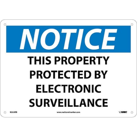 Nmc Notice Electronic Surveillance Sign, N353RB N353RB