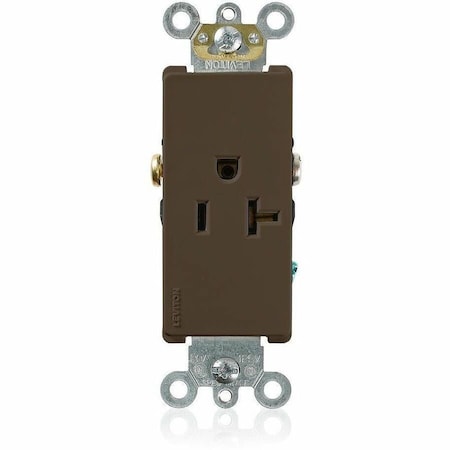 Leviton Commercial Grade Decora Receptacle, 20 Amp, 125 Volt 16341