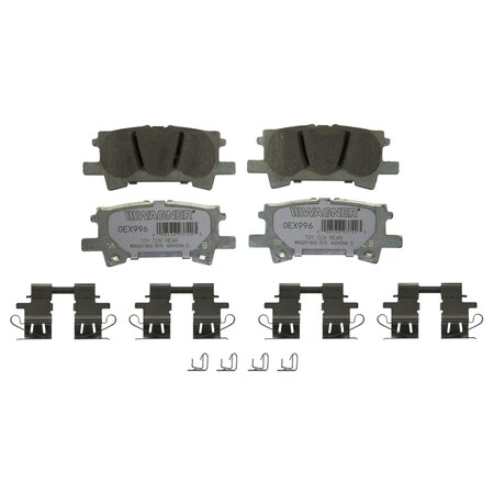 Wagner Brake OEX Rear Disc Brake Pad Set Premium Ceramic,  OEX996