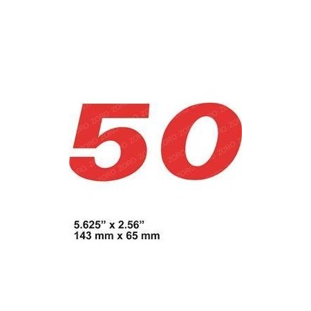 Hyster REPLACEMENT DECAL, MODEL 50 1354155