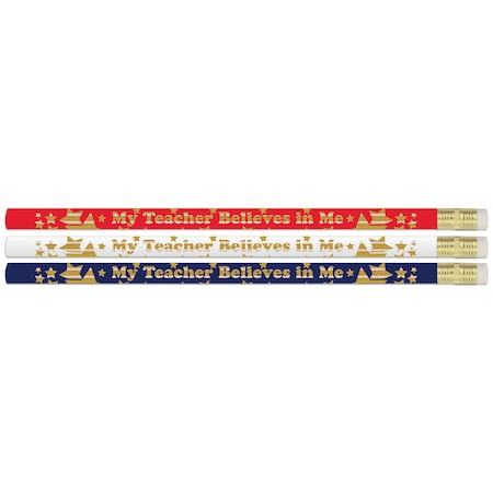 Musgrave Pencil Co My Teacher Believes in Me Pencils, 144PK D2586/12