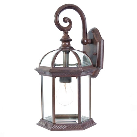 Homeroots Dark Brown Eastern Lantern Wall Light 398595