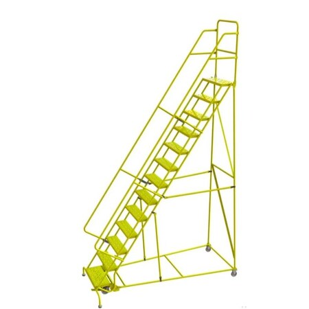 Tri-Arc Step13 Steel Rolling Ladder, W/24"Wx10 KDSR113246-Y