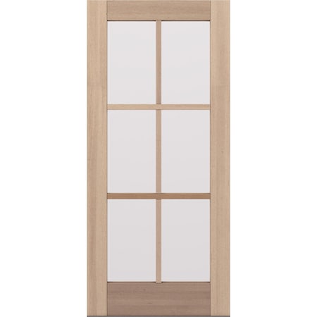Doornmore G106, 37.75" x 82" ( 36" Door) Left Hand, Mahogany SDL 6 Lite Exterior Door G106-SW-3680_1_LI
