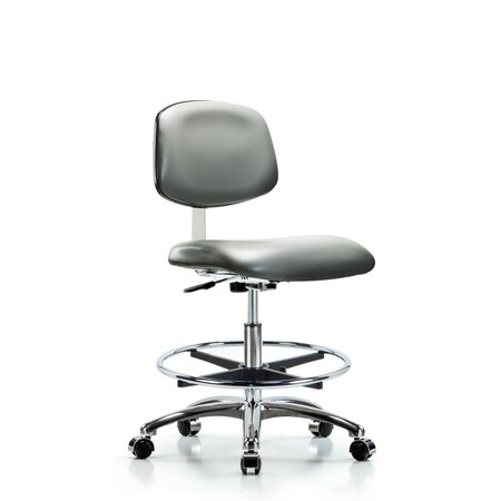 Blue Ridge Ergonomics Vinyl Clean Room Chair BR-CLR-VMBCH-CR-CF-CC-8840