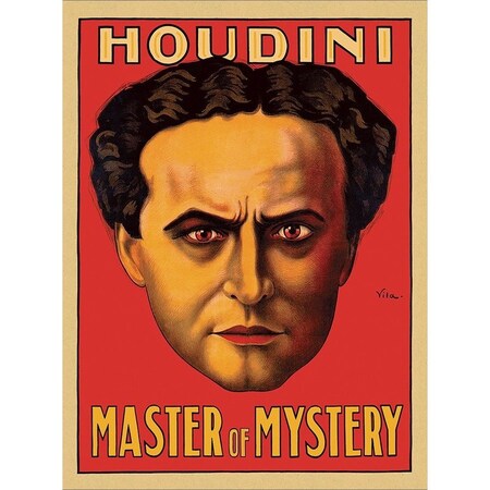Homeroots 20" X 28" Houdini Master Of Mystery Vintage Magic Poster Wall Art 393346