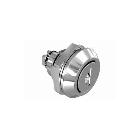 Southco Quarter-Turn Cam Latch, Key Locking, Without Cam, Sealed, Zinc Alloy, Chrome Plated, Bright E5-5-402-UU1-12