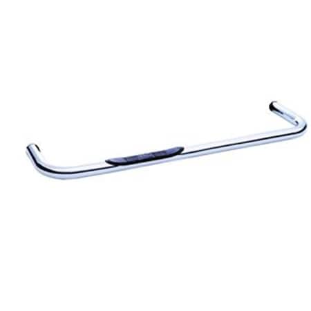 Perfectpitch 231320 Nerf Bar With Step Pad - Silver PE3562426