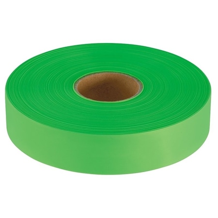 Empire Level Flagging Tape, 600 ft L, 1 in W, Lime Green, Plastic 77-061