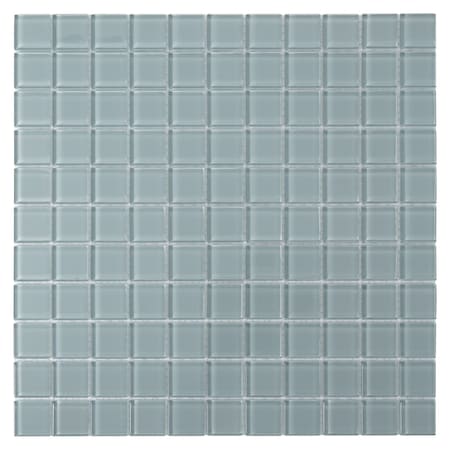 Apollo Tile Stone Blue 11.8 in x 11.8 in Glass Glossy Floor and Wall Mosaic Tile 9.67 sqft/case, 10PK APLA88095 1X1A