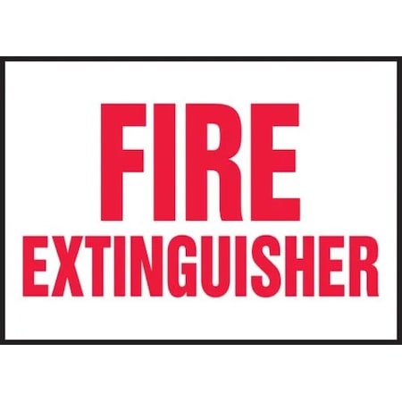 Accuform SAFETY LABELS FIRE EXTINGUISHER 5 in  X LFXG430VSP