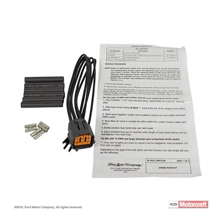 Motorcraft Exhaust Gas Recirculation (EGR) Sensor Connector,  WPT1115