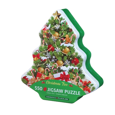 Eurographics Christmas Tree Tin Collectible Tins with Puzzles Multicolored 550 pc 8551-5663
