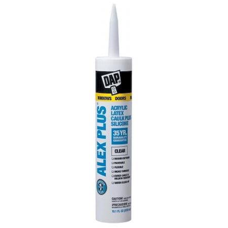 Dap Clear Acrylic Latex Caulk With Silicone 18156 70798180710