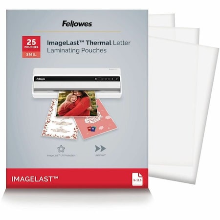 Fellowes Laminating Pouch, Letter, 3 mil, PK25 5200501