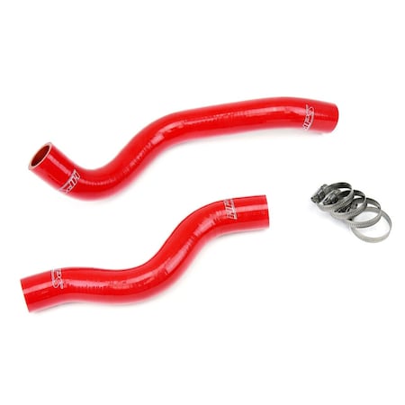 Hps Performance High Temp Reinforced Silicone Radiator Coolant Hose Kit, Red, 57-1200-RED