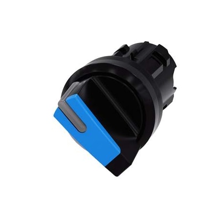 Siemens Selector switch, illuminable, 22 mm, round, plastic, blue, selector 3SU1002-2BC50-0AA0