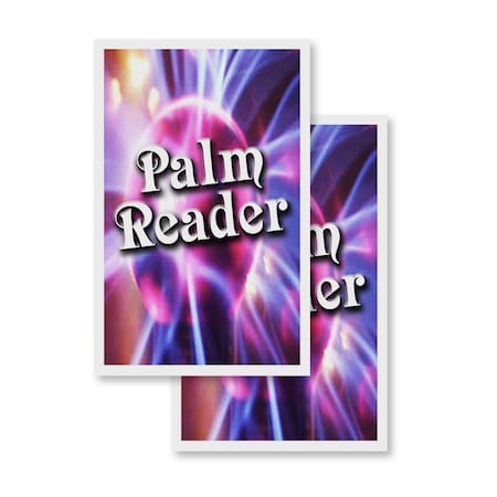 Signmission Palm Reader, Vinyl Decals Only 24 Inch x 36 Inch, Vinyl Decal, 2PK DSB-2436-2PACK-Palm Reader