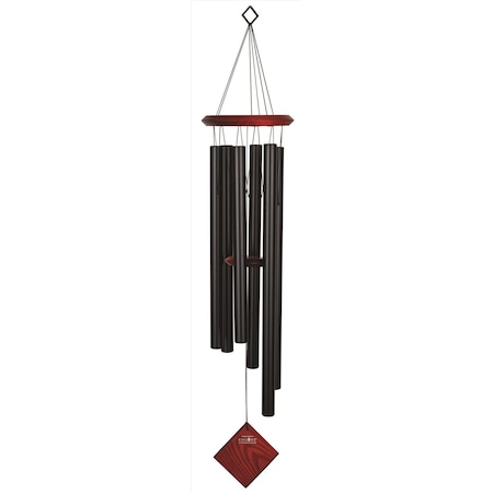 Woodstock Chimes Black Aluminum/Wood 37 in. Wind Chime DCK37