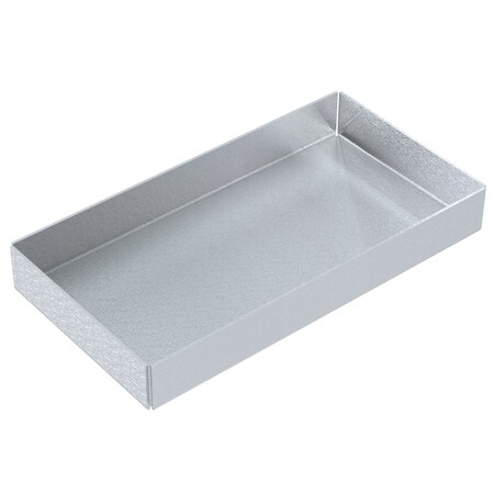 Vestil Aluminum Drip Pan For Hydraulic Pail Crusher Models Silver HPC-DPN