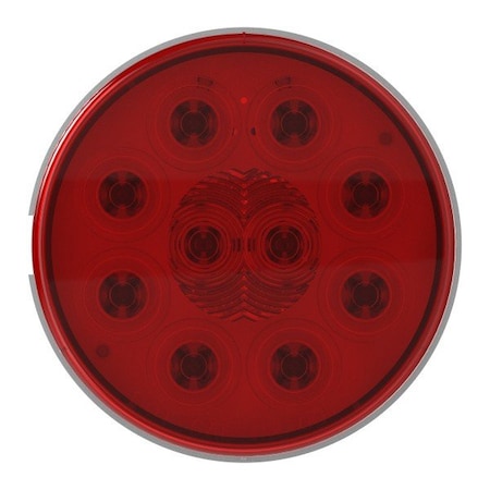 Grote Lighting SuperNova 4in 10-Diode LED Stop Tail Turn Lights, Red, 12V, Round,  53532