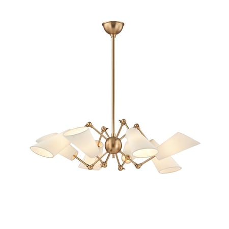 Hudson Valley Lighting Buckingham 8 Light Chandelier 34.5 In. Aged Brass 5308-AGB