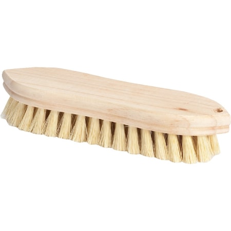 Dqb 9'' Tampico Bristle Hardwood Scrub Brush 11620