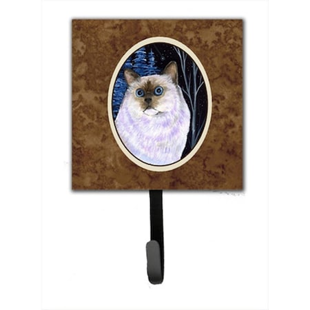 Carolines Treasures Starry Night Cat - Birman Leash Holder Or Key Hook SS8403SH4