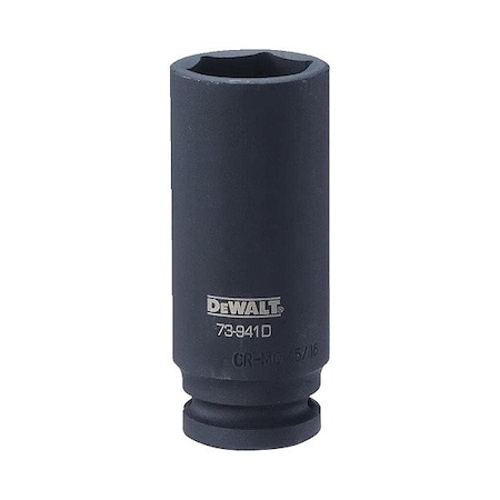 Dewalt DeepImpact Socket, 6 Pt 1/2in, 15/16in SAE DWMT73941OSP